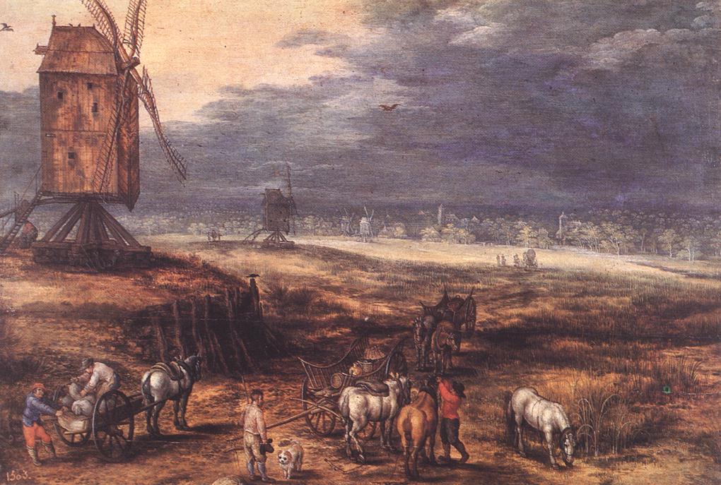 Landscape with Windmills fdg